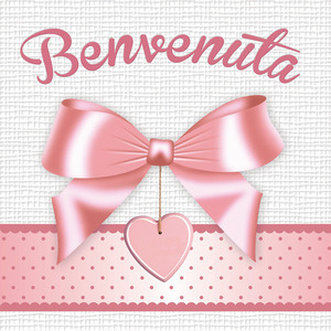 Benvenuta biglietto. Con Biglietto c/busta