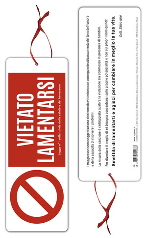 Vietato lamentarsi - segnalibro
