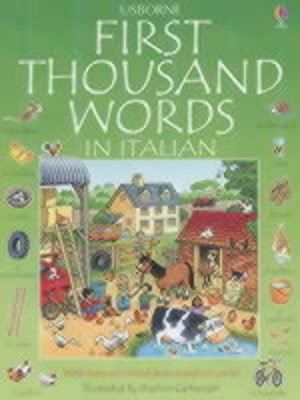 First thousand words in Italian. Ediz. illustrata