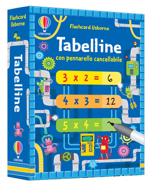 Tabelline. Flashcard. Con pennarello cancellabile