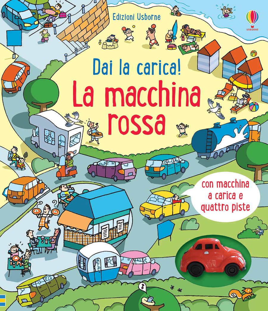 La macchina rossa. Ediz. a colori. Con macchina a carica. Con 4 piste