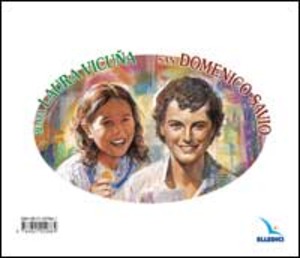 Beata Laura Vicuna e san Domenico Savio. Adesivo
