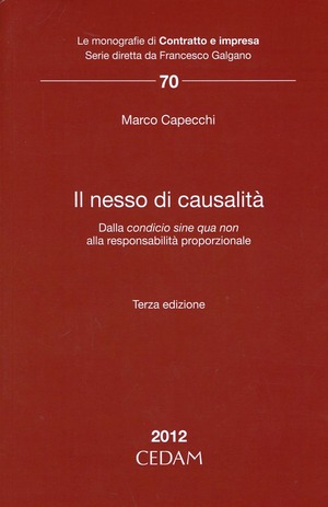 Il nesso di causalità. Dalla condicio sine qua non alla responsabilità proporzionale