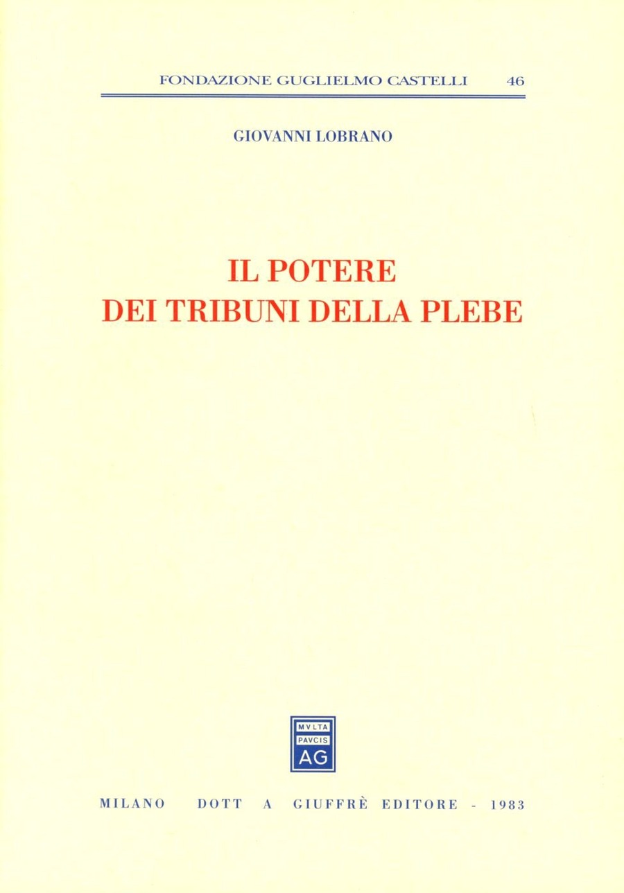 Il potere dei tribuni della plebe