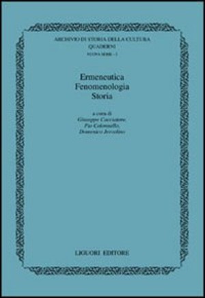 Ermeneutica, fenomenologia, storia