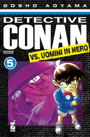 Detective Conan vs uomini in nero
