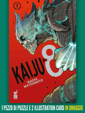Kaiju No. 8. Con 1 pezzo di puzzle. Con 2 illustration card