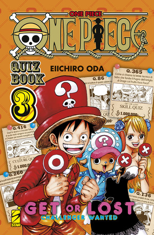 One piece. Quiz book. Get or lost. Challenger wanted