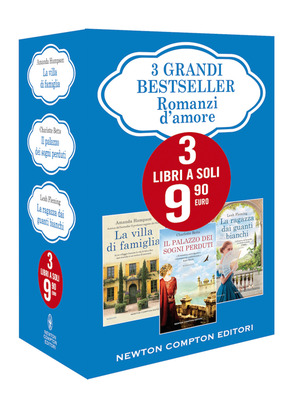 3 grandi bestseller. Romanzi d’amore: La villa di famiglia-Il palazzo dei sogni perduti-La ragazza dai guanti bianchi