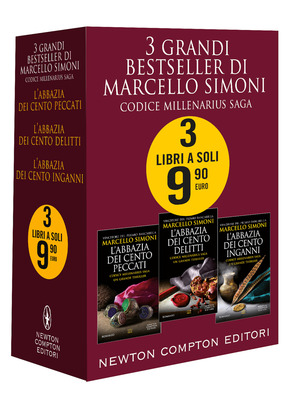 3 grandi bestseller di Marcello Simoni. Codice Millenarius Saga: L'abbazia dei cento peccati-L'abbazia dei cento delitti-L'abbazia dei cento inganni