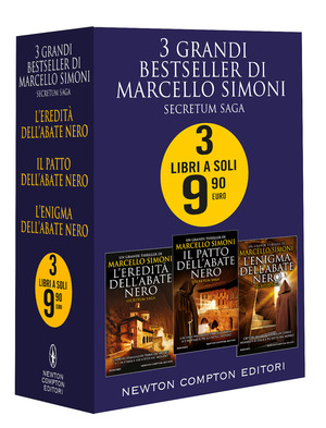 3 grandi bestseller di Marcello Simoni. Secretum Saga: L'eredità dell'abate nero-Il patto dell'abate nero-L'enigma dell'abate nero