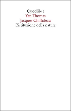 L' istituzione della natura