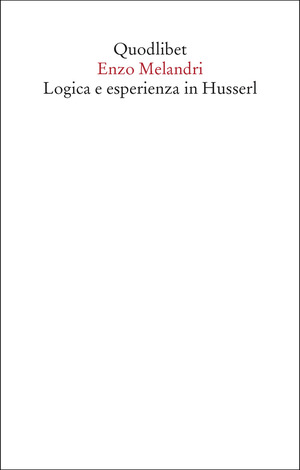 Logica e esperienza in Husserl