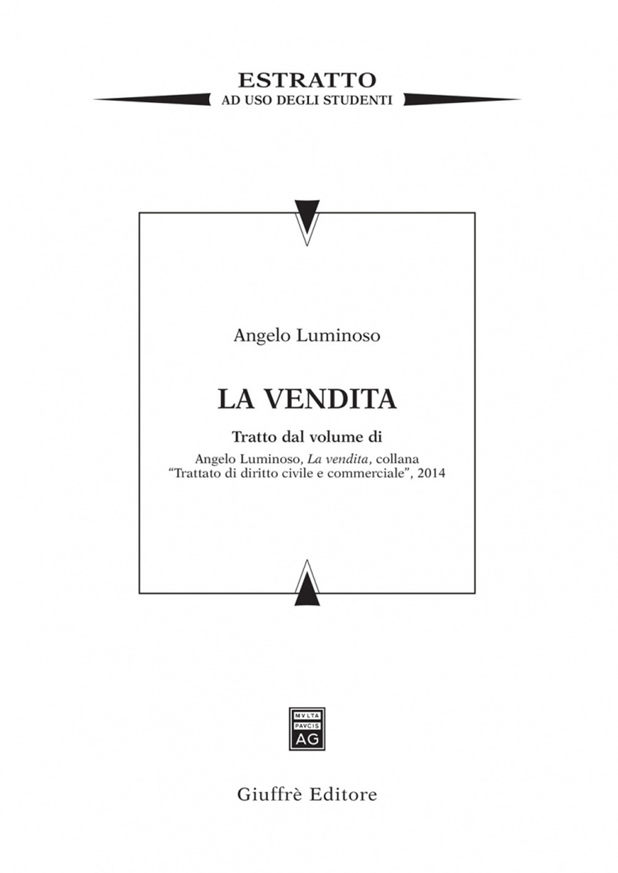 La vendita. Estratto