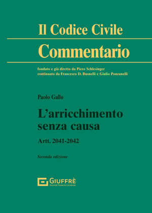 L' arricchimento senza causa. Artt. 2041-2042