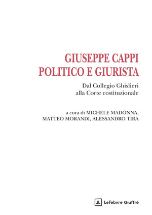 Giuseppe Cappi politico e giurista