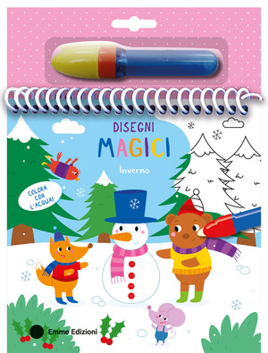 Inverno. Disegni magici. Ediz. a colori. Con pennarello ad acqua