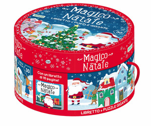 Magico Natale. Scatola tonda. Ediz. a colori. Con puzzle