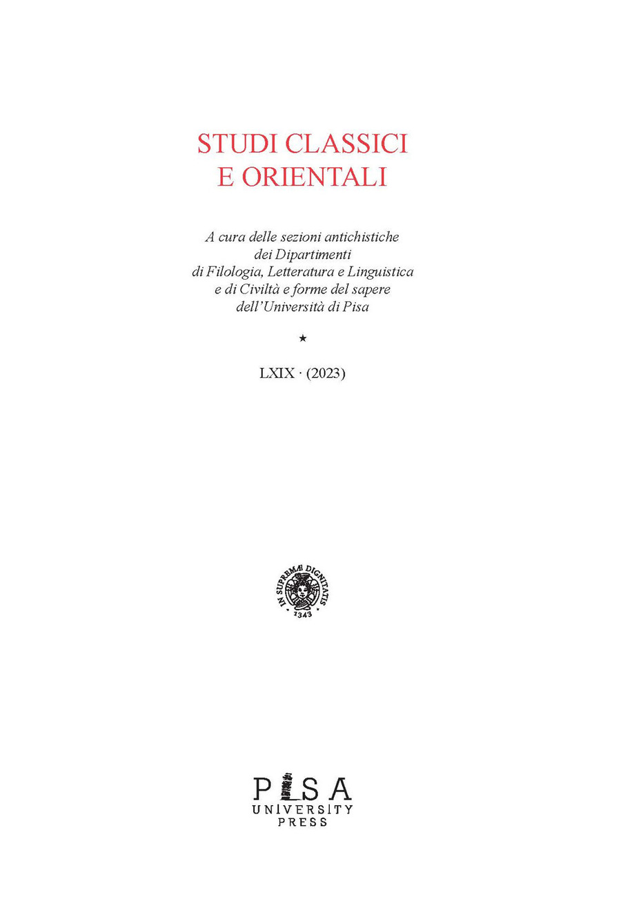 Studi classici e orientali (2023)