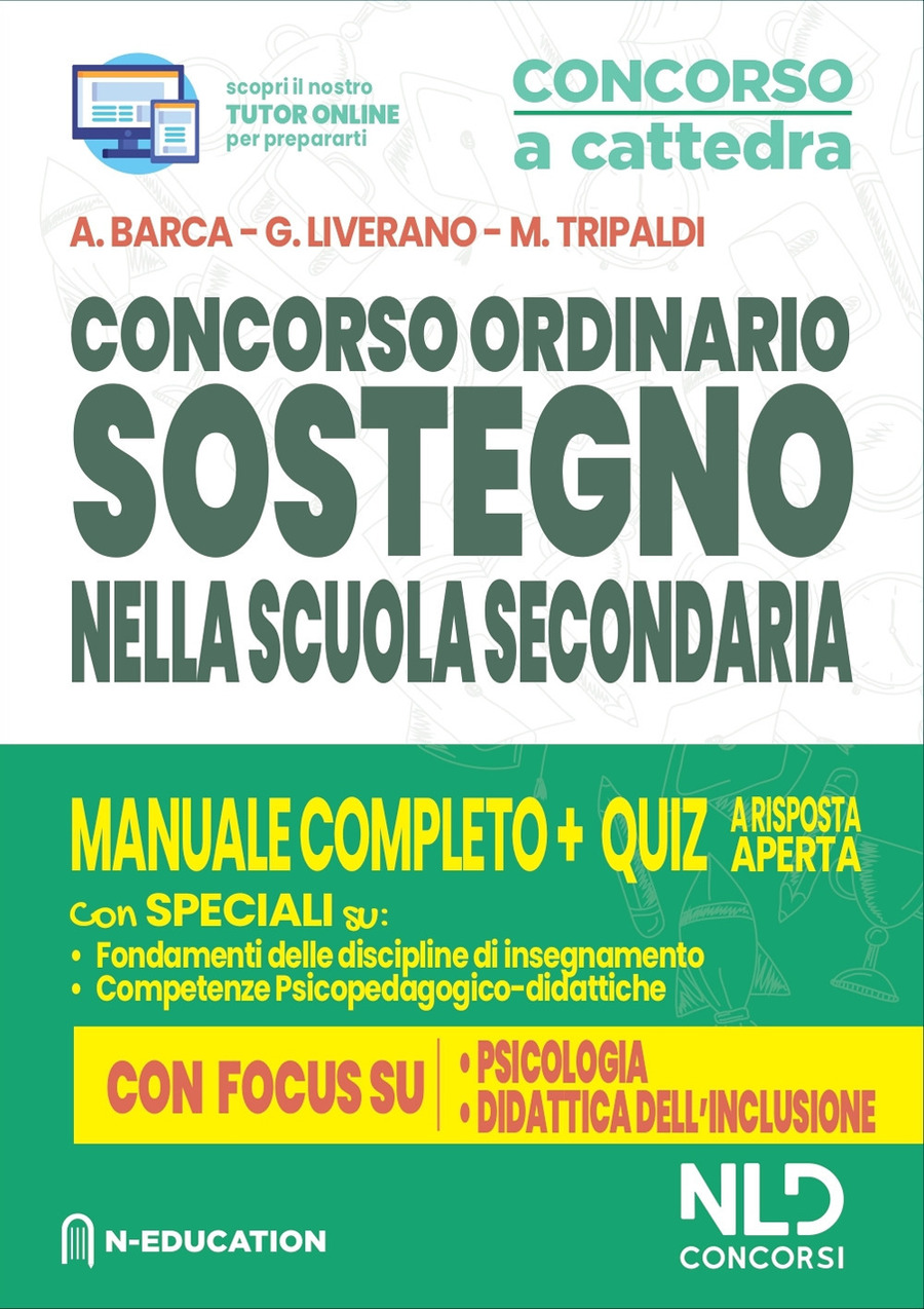 Concorso docenti di sostegno per le scuole secondarie: Manuale con