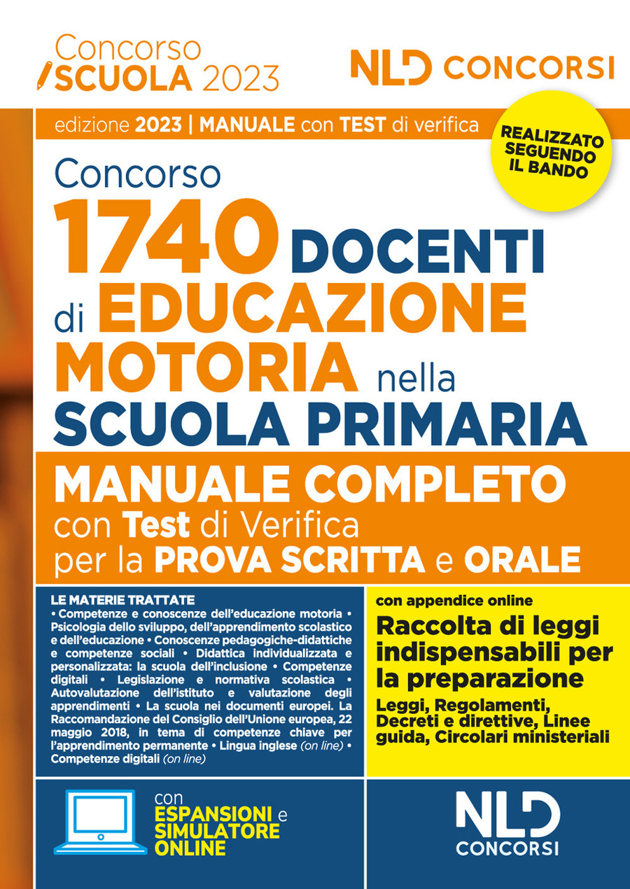 Concorso Scuola 2023. Manuale Completo Con Test Di Verifica Per La Prova  Scritta 