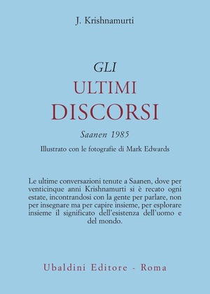 Gli ultimi discorsi: Saanen 1985