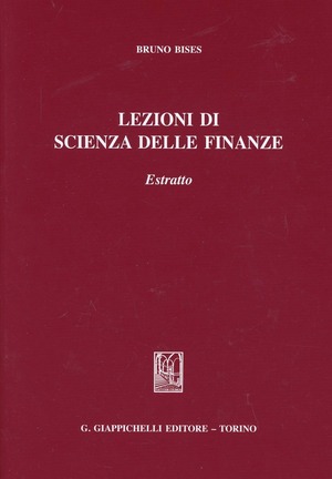 Lezioni di scienza delle finanze. Estratto