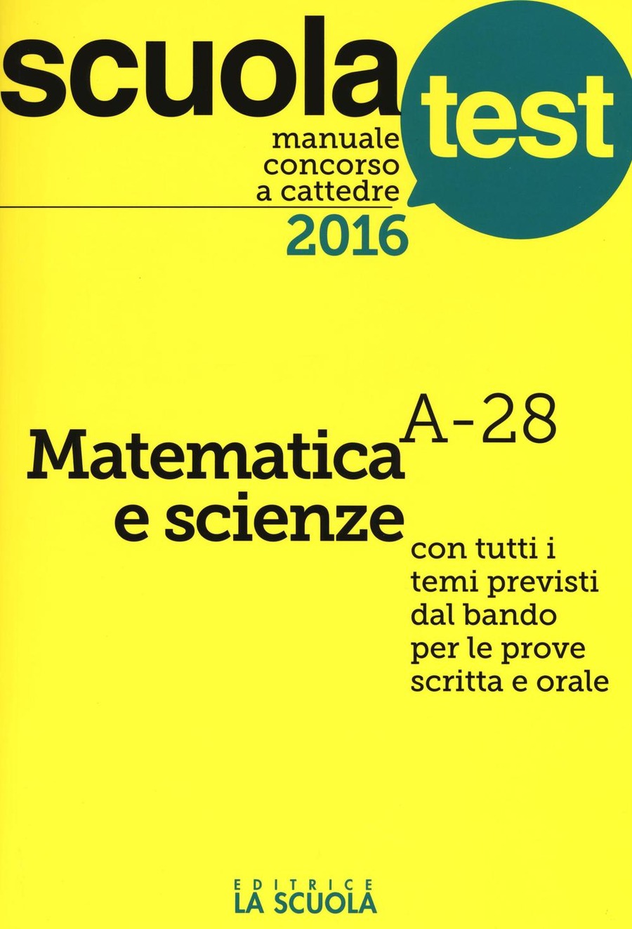 Manuale Concorso Docenti Matematica e scienze