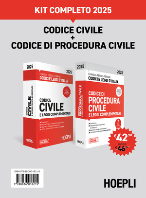 Codice civile e Codice di procedura civile 2025. Kit completo