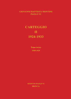 Carteggio 1924-1933