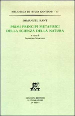 Primi principi metafisici della scienza della natura