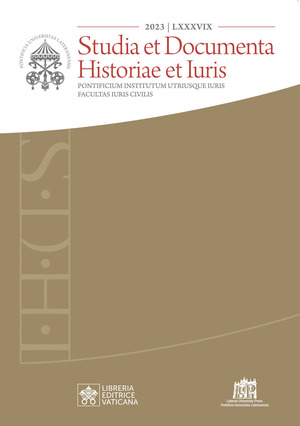 Studia et documenta historiae et iuris (2023)