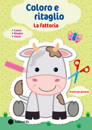 La fattoria. Coloro e ritaglio. Ediz. a colori