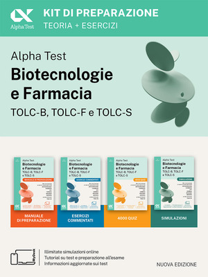 Alpha Test Biotecnologie e Farmacia TOLC-B, TOLC-F e TOLC-S. Kit di preparazione. Per TOLC-B, TOLC-F, TOLC-S, TOLC-AV. Con simulazioni, esercizi e MyDesk