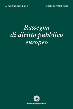 Rassegna di diritto pubblico europeo (2022)