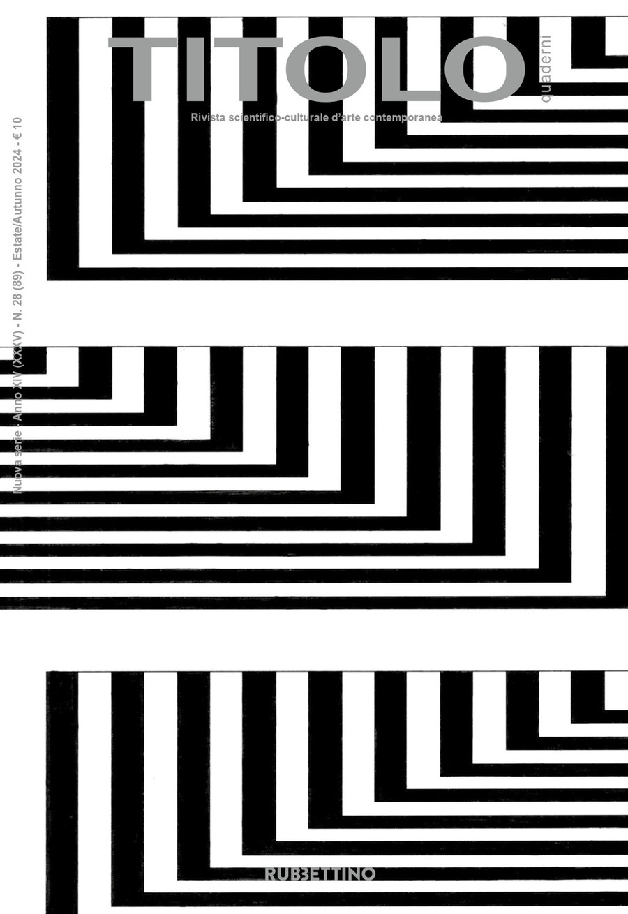Titolo. Rivista scientifica e culturale d'arte contemporanea (2024)