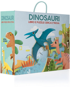 Dinosauri. Libro e puzzle cerca e trova. Ediz. a colori. Con puzzle. Con Poster