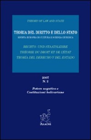 Teoria del diritto e dello stato. Potere negativo e costituzioni boliviane