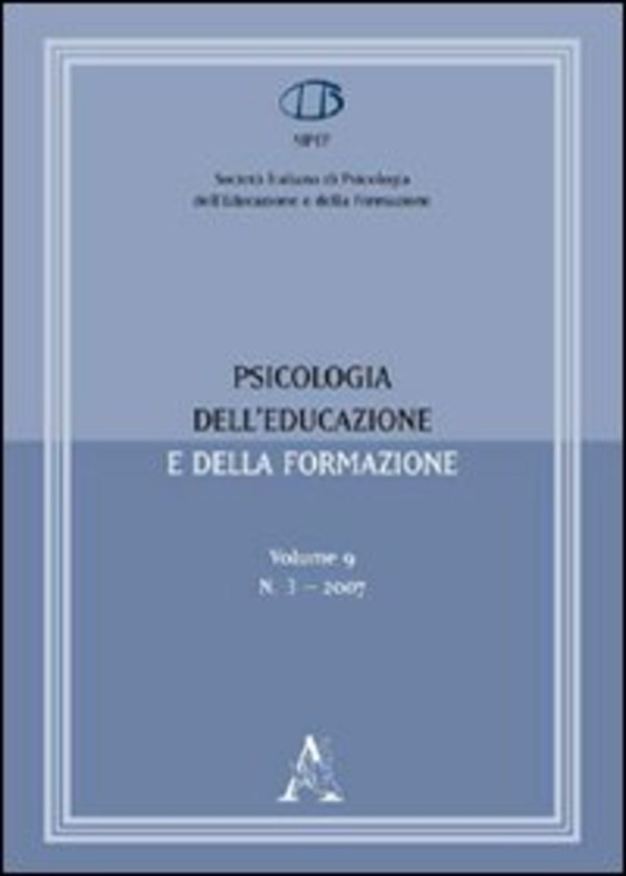 Psicologia dell'educazione e della formazione (2007)