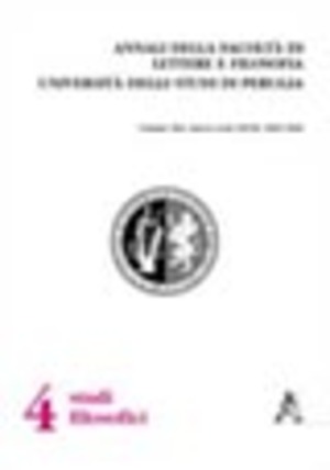 Annali della facoltà di lettere e filosofia dell'Università degli Studi di Perugia. Nuova serie (2005-2007)