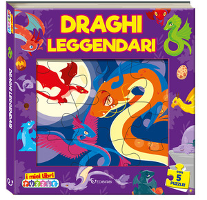 Draghi leggendari. I miei libri puzzle. Ediz. ad alta leggibilità