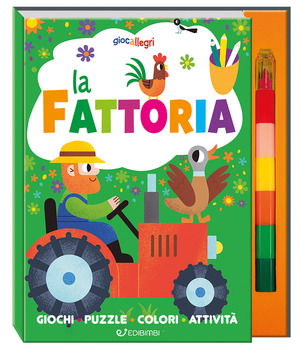 La fattoria. Giocallegri. Ediz. a colori. Con 6 pastelli a cera