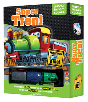 Super treni. Ediz. a colori. Con scenario. Con 3 trenini