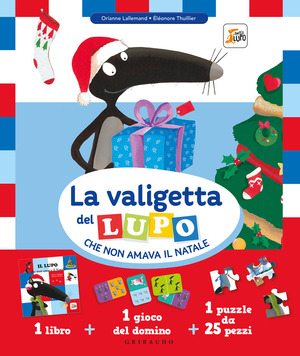La valigetta del lupo che non amava il Natale. Amico lupo. Con gioco del domino. Con puzzle