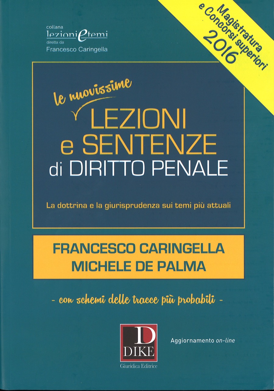 Schemi e lezioni. Diritto penale