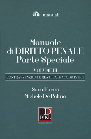 Manuale di diritto penale. Parte speciale