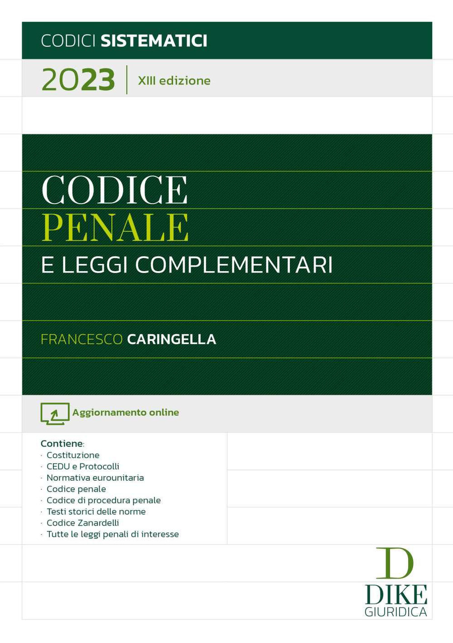 Codice penale e leggi complementari 2024 - autori-vari - Hoepli - Libro  Librerie Università Cattolica del Sacro Cuore