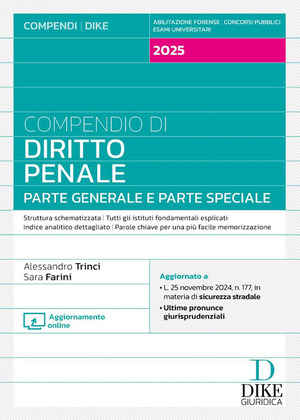 Compendio di diritto penale. Parte generale e parte speciale 2025. Nuova ediz. Con aggiornamento online