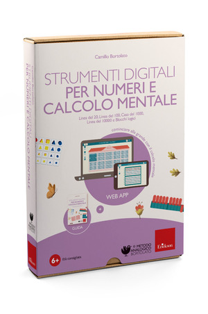 Strumenti digitali per numeri e calcolo mentale. Linea del 20, del 100, casa del 1000, blocchi logici. Web app. Con software