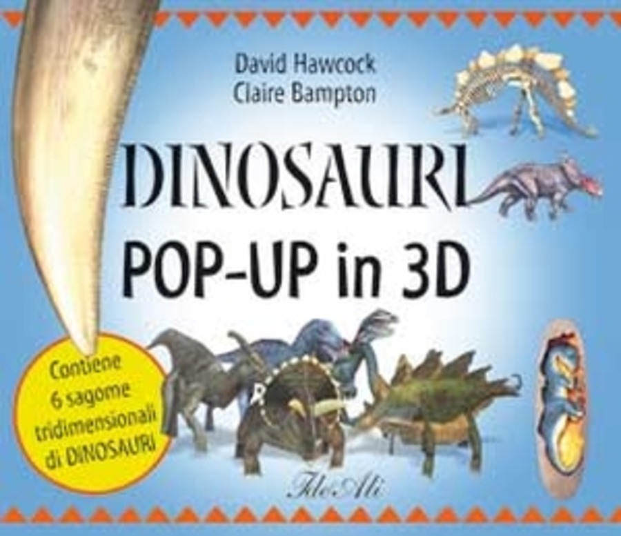 Dinosauri pop-up in 3D. Con gadget